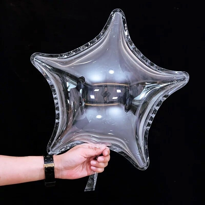 Wedding Holiday Party Supplies Star Shaped LED Light Wave Toy Balloon