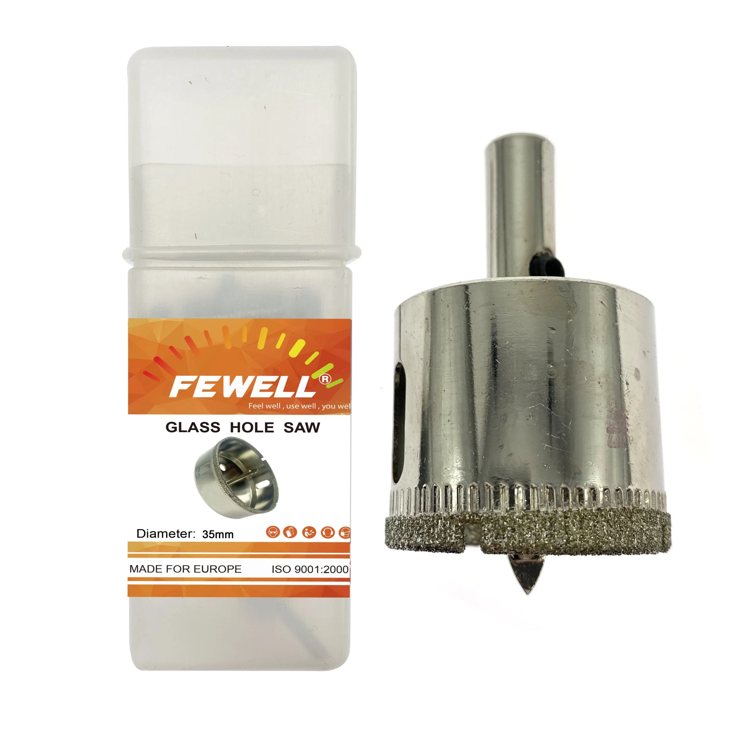 Electroplated Diamond Positioning Core Drill Bits Glass Hole Saw 35mm for Marble Granite Tiles