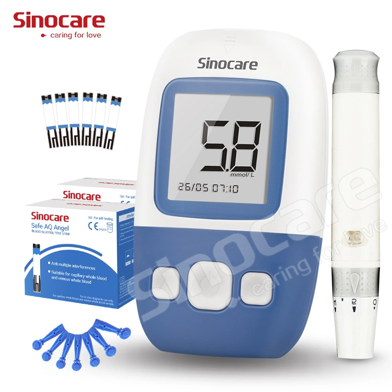 Sinocare Glucose Meter Blood Glucose Meter Test Strips Test Glucose Monitoring Device