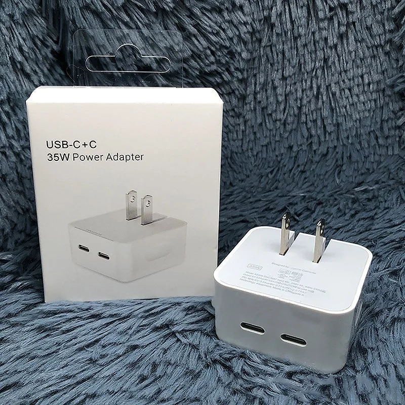 35W Dual USB-C Port Power Adapter for iPhone 40W Dual USB-C Wall Charger