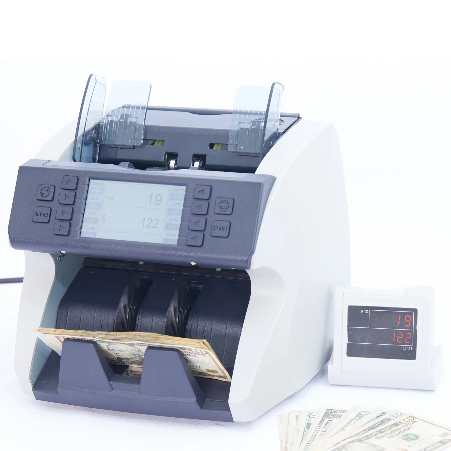 EUR/USD/HKD/Twd High Duty Cash Counting Equipment Automatic Bill Counter Banknote Counter Billing Machine Cash Add to Bill