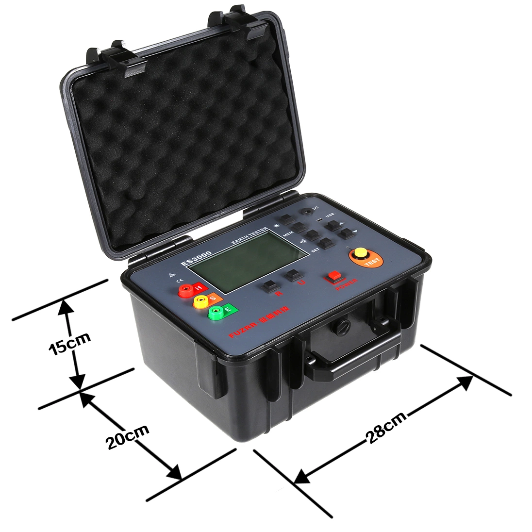 Digital Ground Resistance Measurement, Earth Ground Voltage Tester Low Value Resistance Meter