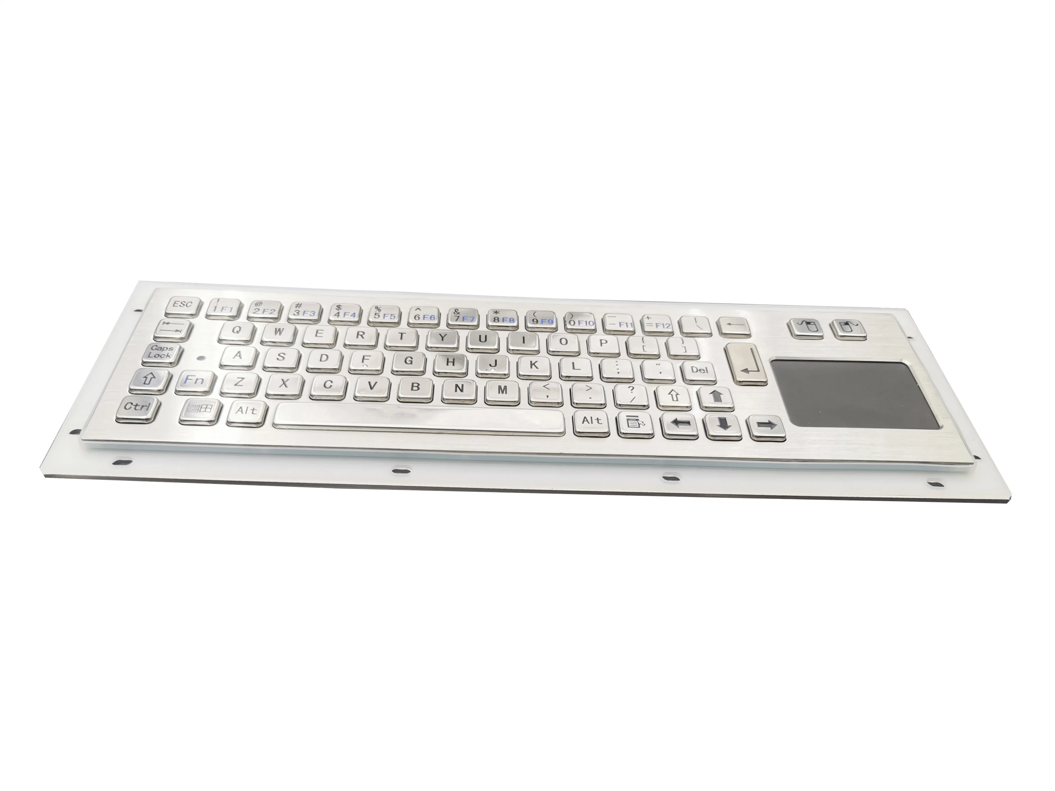 Vandal-Proof Waterproof Industrial Rugged Metal Keyboard with Touchpad