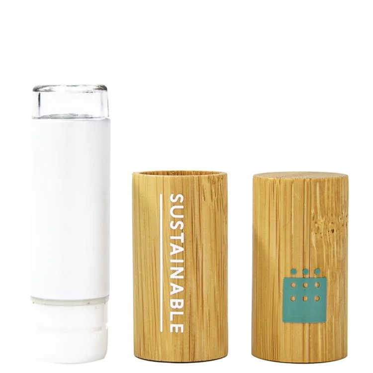 Biodegradable Refillable Eco Friendly Bamboo Empty Lip Balm Stick Packaging Container Lipsticks Tube