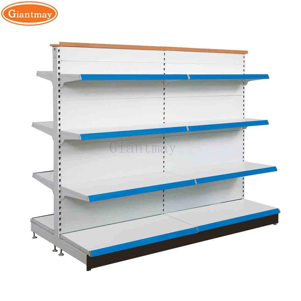 Giantmay Double Sides Gondola Display Rack for Store Steel Supermarket Shelves