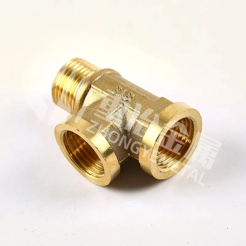 Fast Heat Dissipation Sterilization H68 ASTM/C26200 JIS/C2680 Copper Three-Way Pipe Fittings