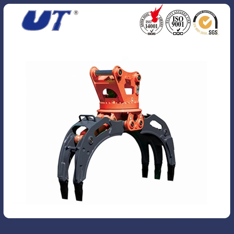 Mechanical Log Grapple for Excavator Attachment Manual Wood Grab