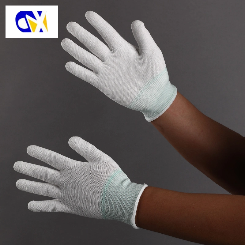 13G Nylon Knitted PU Coated Palm Safety Work Gloves