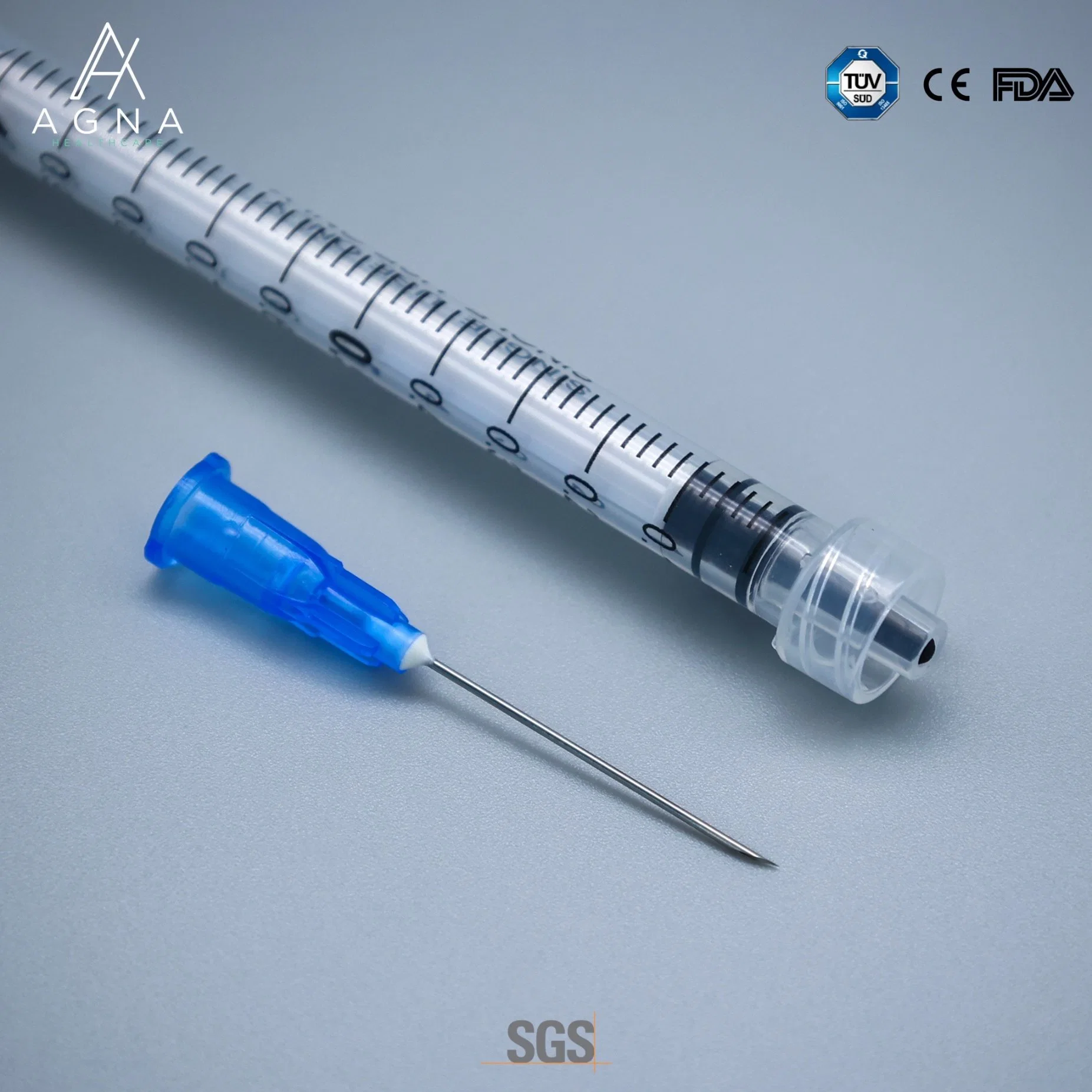 Disposable Vaccine Syringe 1 Ml Luer Lock Vaccine Syringe Needle Medical Instrument
