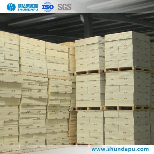 مادة إسفنجية صلبة عالية الجودة للوحة شطيرة وحدة PU غير المستمرة من الصين