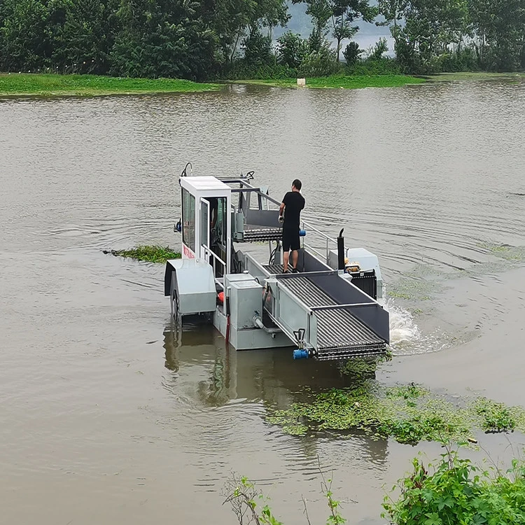 Damm und See Reinigung Aquatic Water Weed Machinery Reed Cutting Maschine