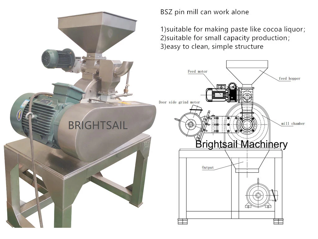 2023 Brightsail Китая контакт мельница всеобщей кофемолка контакт Pulverizer широкой камере контакт мельницей