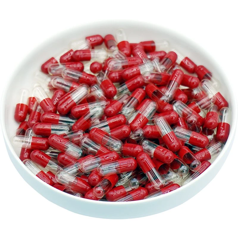 أحجام مختلفة خالية من الكبسولة وحدة الطاقة الهيدروليكية (HPMC) Gelatin Plant النباتي الحلال غلاف Capsule الصحي