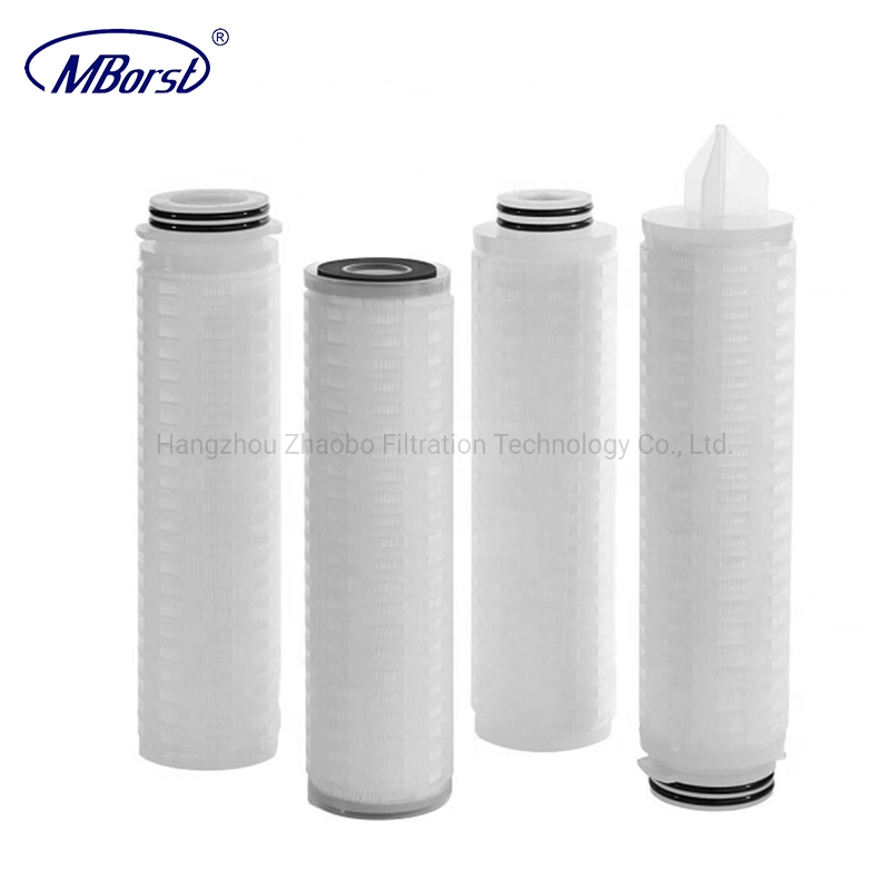 Cartucho de filtro de 1/10 micras certificado por RoHS para la fermentación de la pintura de PU Purificación líquida Filtros de agua Soe DOE 10/20" PP Ultra-High Dirt Capacidad de retención