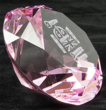 Pink Diamond Crystal Glass Gift