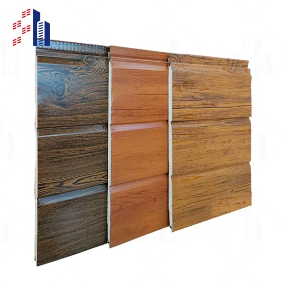 16mm 20mm Easy Installation Lightweight Metal Wall Board Decorative PU Sandwich Wall Panel for Exterior Wall