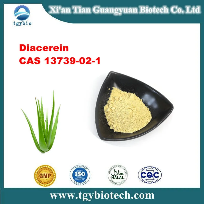 Health Care Aloe Vera Extract Diacerein Powder CAS 13739-02-1 Diacerein Capsules