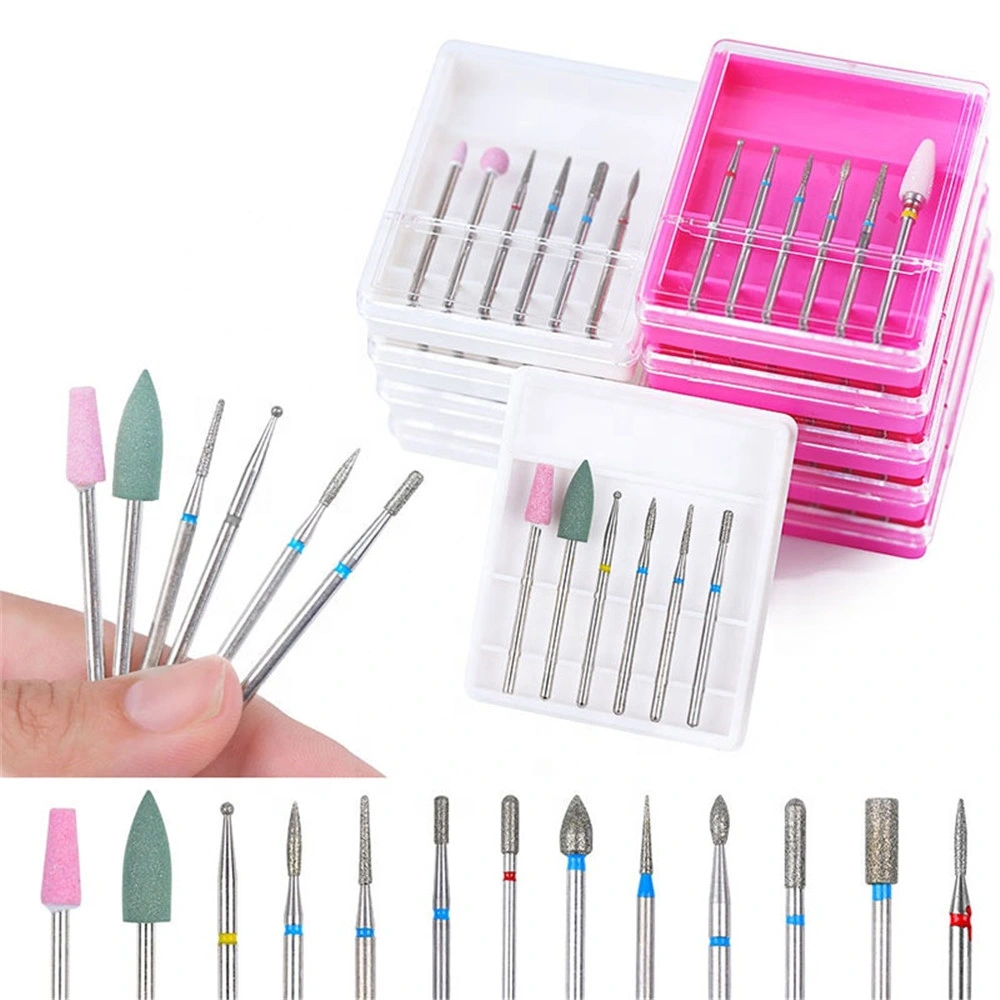 Conjunto de brocas para polir pregos Ceramic Carbide de, de qualidade profissional Para Manicure