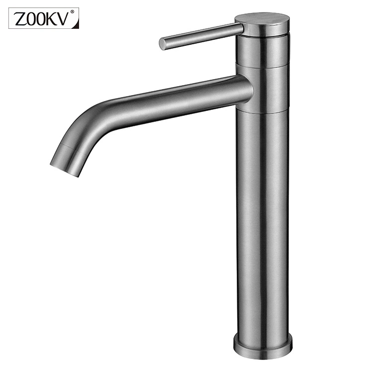 Torneira de latão lavatório mais alto com torneira e torneira, canalização com preto mate Acabamento banheiro mate lava-louça preta faucet