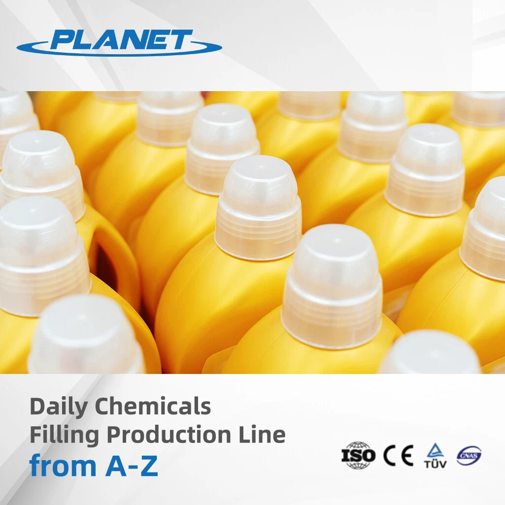 El Alcohol en gel de desinfección de la mano automática Máquina de Llenado de líquido para la industria química con la limitación de los equipos de etiquetado