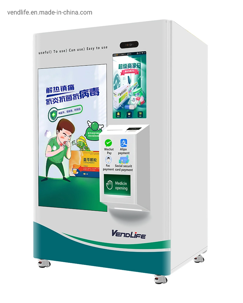 Touch Screen Smart 24 Hours Self-Service Vending Machine Medicine Medical Drug Pharmacy Vendlife Vending Machine for Pharmacy