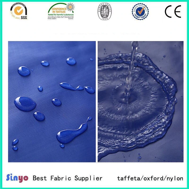 High Water Resistant PU Coated Polyester Fabric for Tent or Sun Umbrella