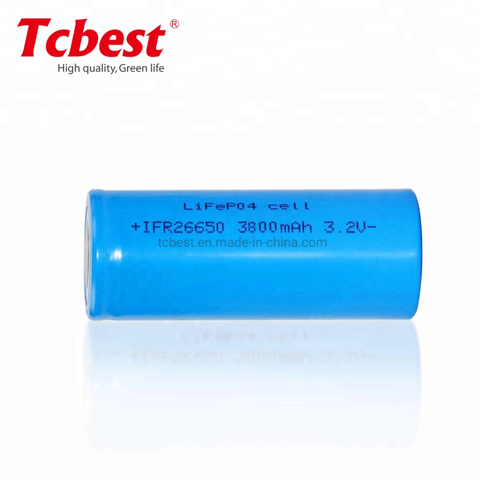 Factory Wholesale Rechargeable Ifr26650 3.2V 3800mAh LiFePO4 Lithium Battery Cells for RV/Solar/Energy Storage/Power Banks/Golf Carts/Scooters