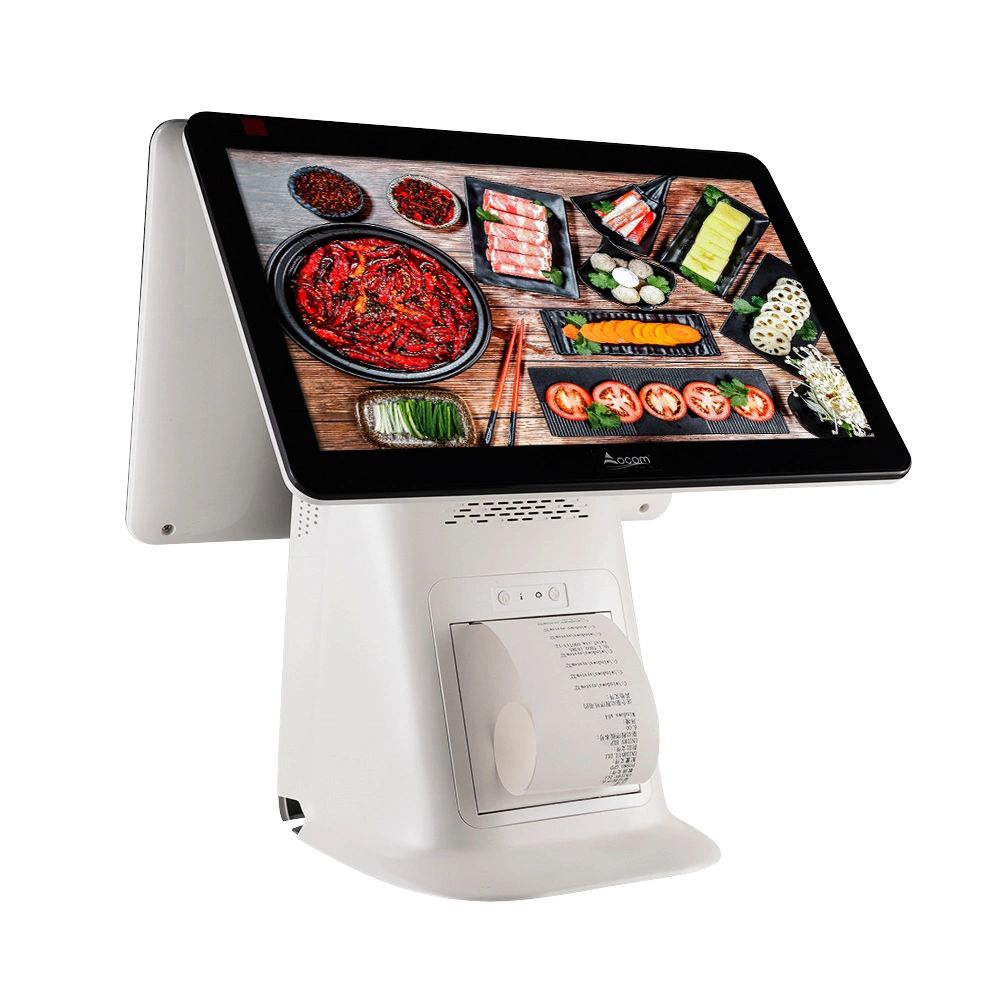 Restaurante LCD táctil 15,6" pantalla más ancha de efectivo electrónico Precio de registro