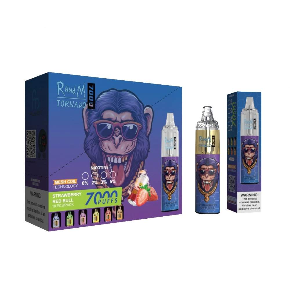 VAPE recargable E desechable E cigarrillos Puffs Fumot Randm Tornado 7000 Puff VAPE Pod System