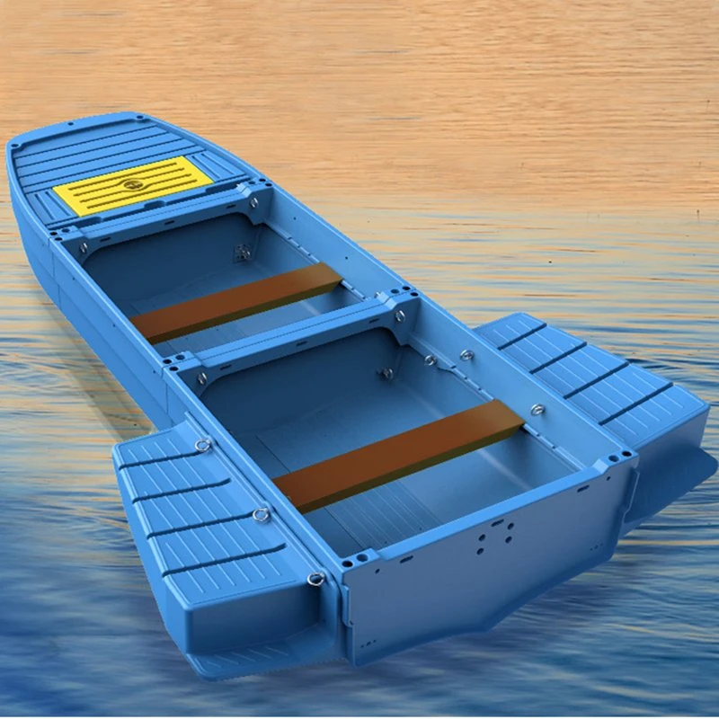 3.3m PE Plastic Boat 3 Parts Fishing Boats Folding Boat