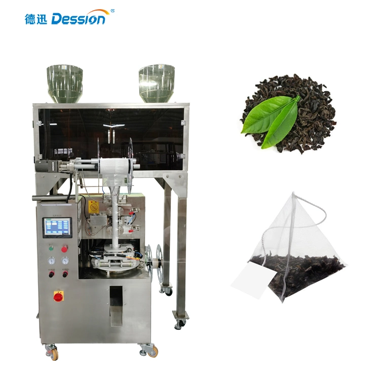 Automatic Double Head Weighing 5g Tea Leaf Ultrasonic Nylon Bag Packaging Machine