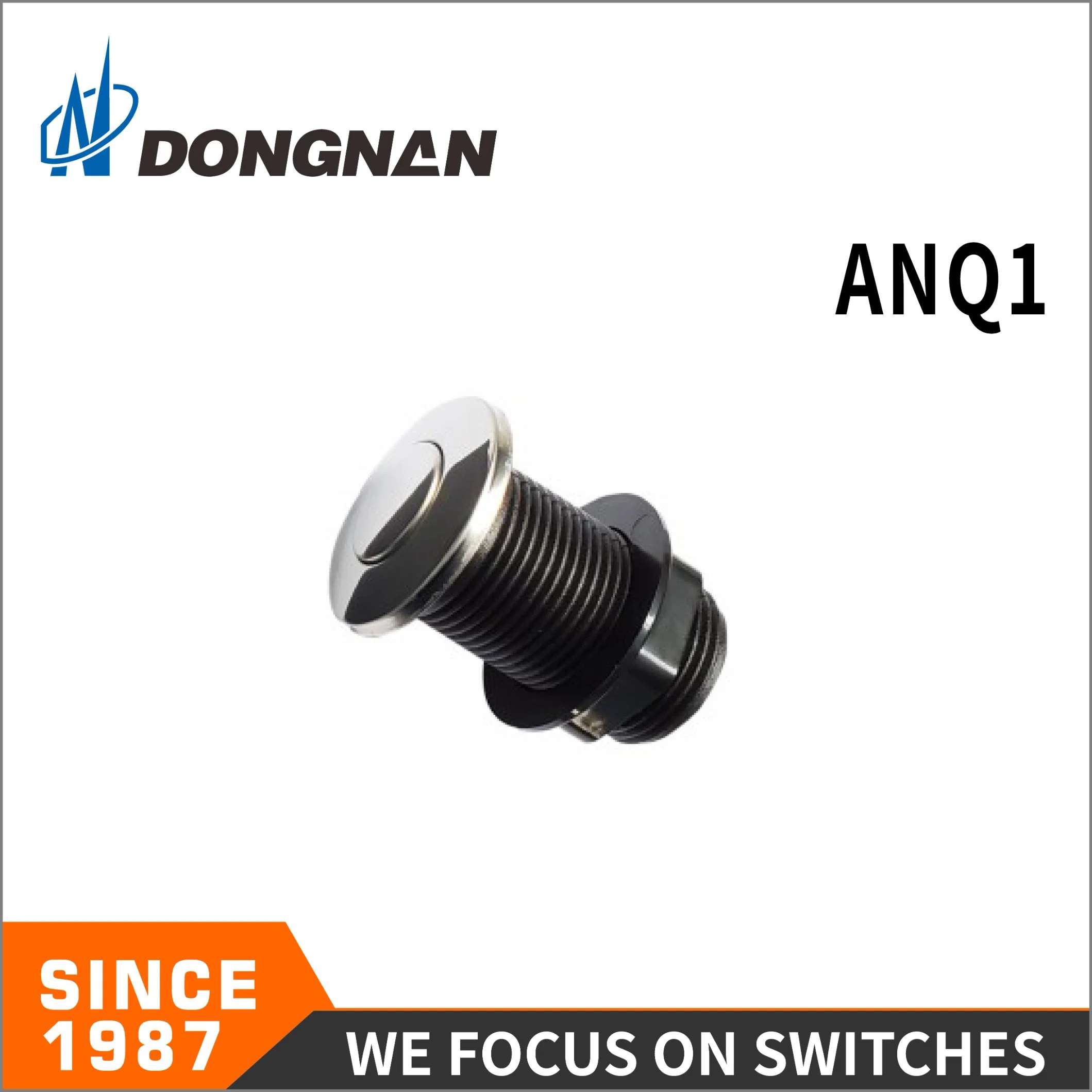 Dongnan Anq1 Pneumatic Button Switch with Brass/Steel Cover