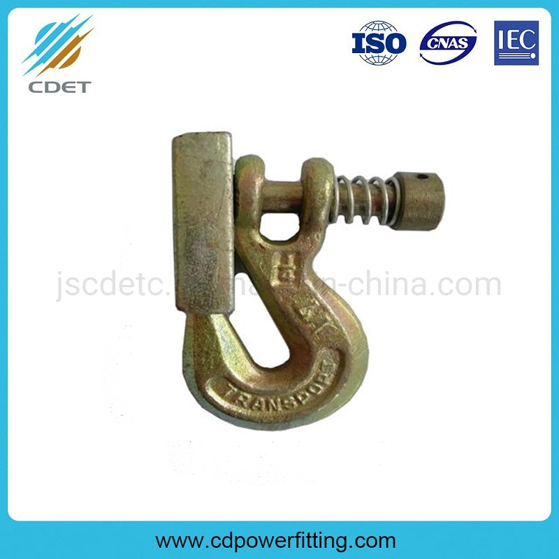 Line Hardware Forged Zinc Plated Ball Ended Hook
