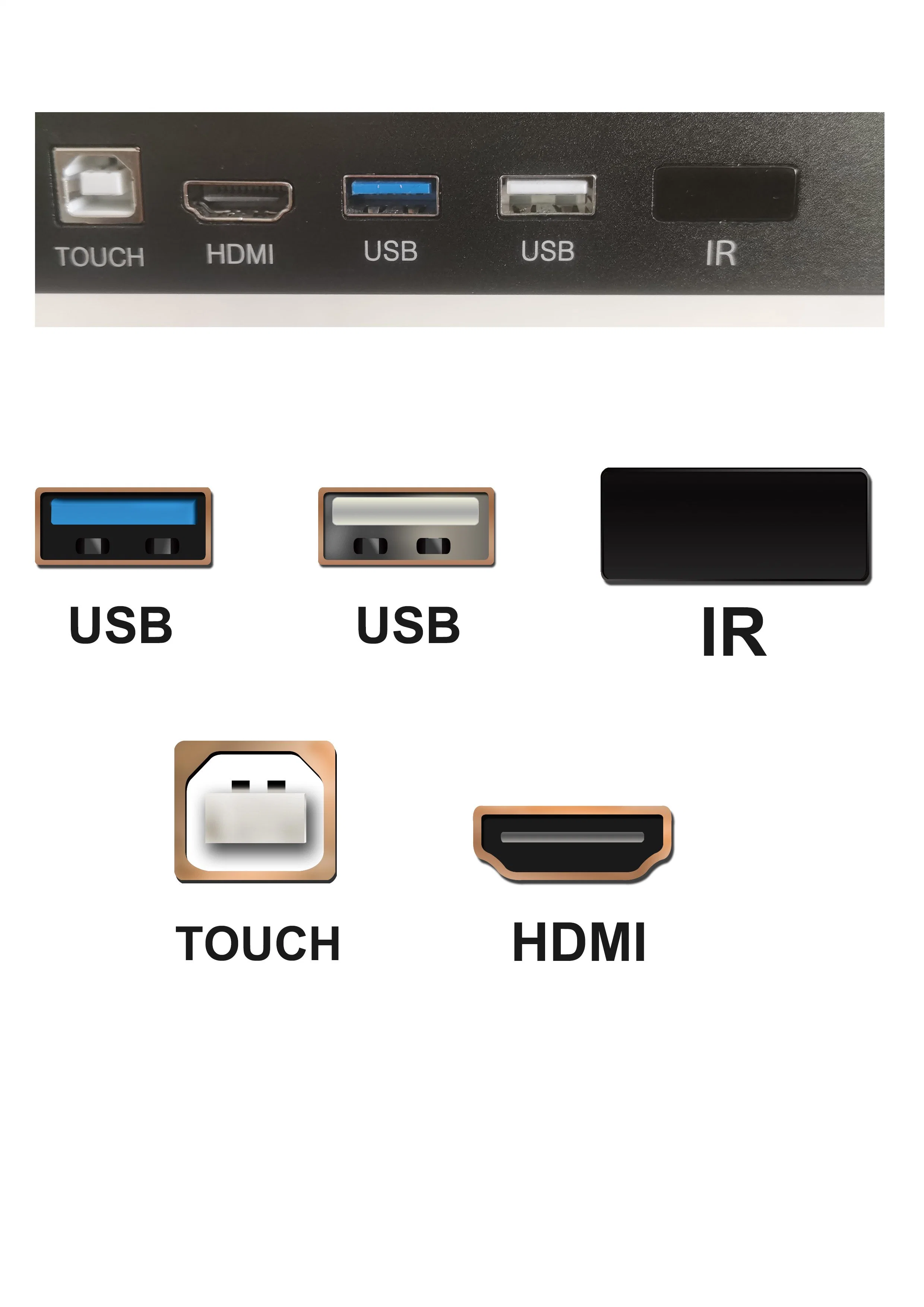 Venta de Panel Plano Interactivo de caliente con UHD 4K 60Hz Reproductor de Google Android V9.0 3840*2160 Pantalla táctil en la pared de pizarra SMART Board Miboard Ifp75