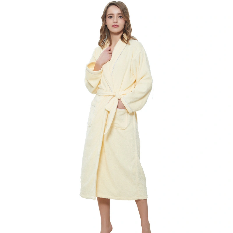 Bathrobe Waffle Bathing Robe Sleepwear Bath Robes Sets Fleece Bathrobe