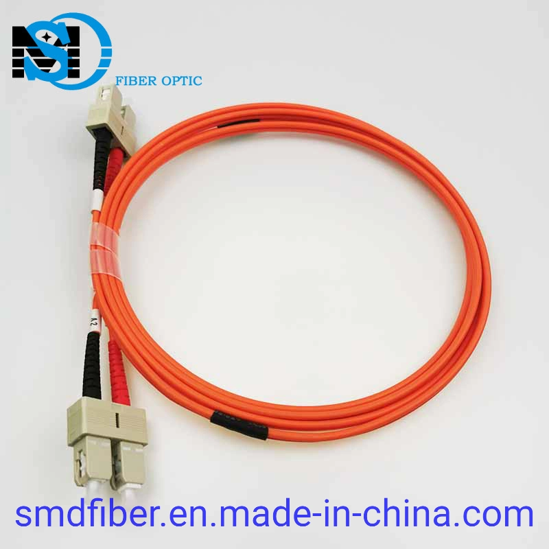 Fibra óptica multimodo SC/Upc-Sc/UPC de cable dúplex PVC LSZH