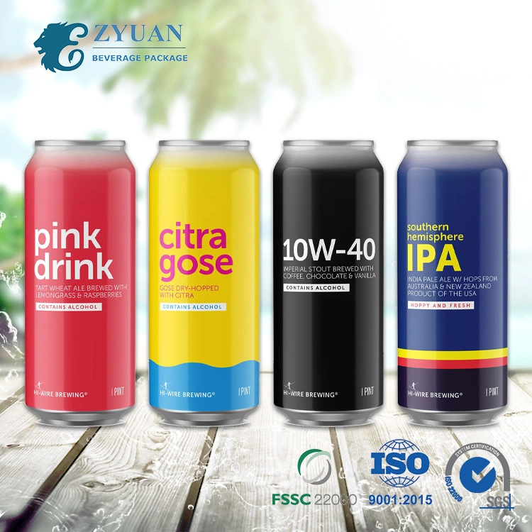 Empty Aluminum and Easy Open Can Beverage Energy Food Soda Juice Beer Sleek Small 330ml 355ml Stubby 250ml Standard 355ml 473ml 16oz 500ml Beer Can Container