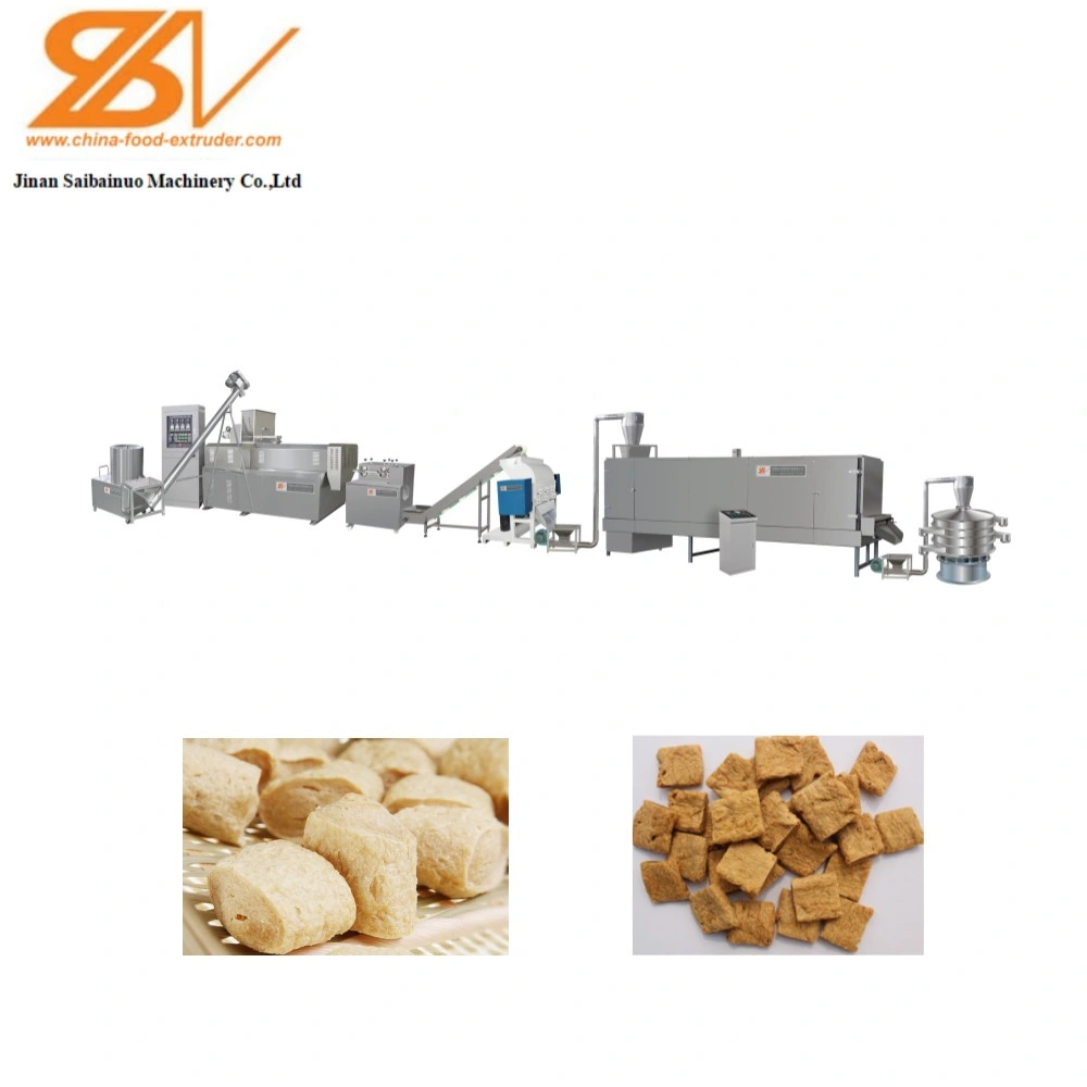 China Manufacturer Stainless Steel Hot Sale Vegetable Meat Mock Meat Extruder Processing Machine Equipment Plant
