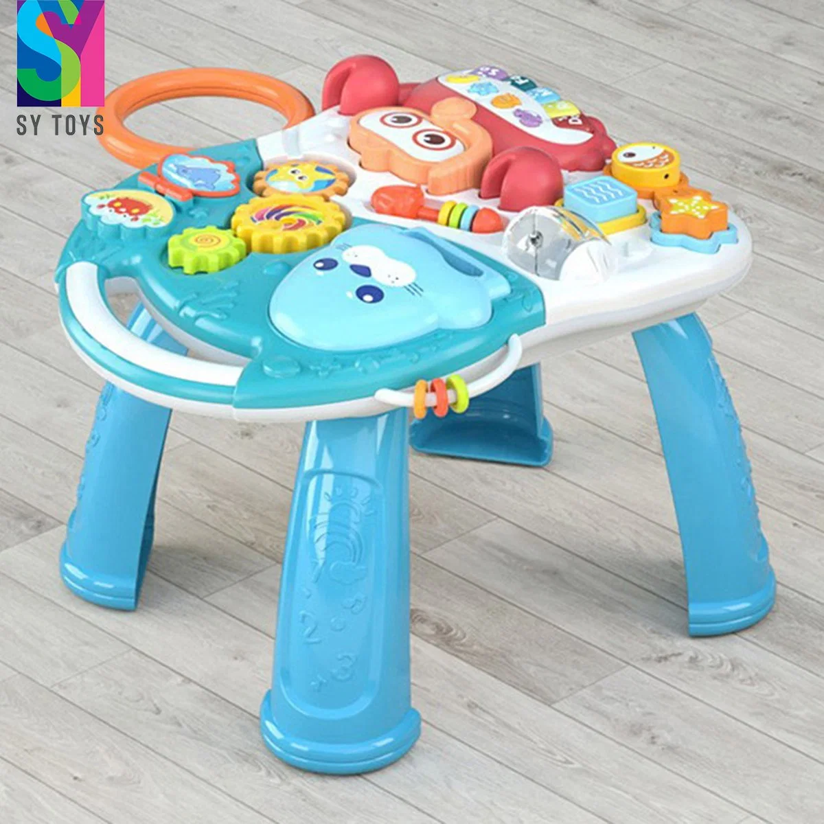 Sy Toys Wholesale/Supplier Wholeasle Factory Direct Sales Baby Stroller Multifunction Plastic Pushing Toy Sit to Stand Toys Activity Baby Walker Kids Toy