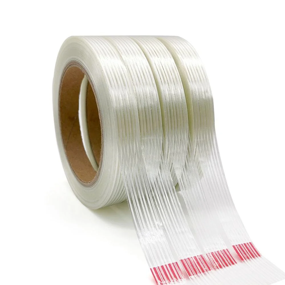 Synthetic Rubber Glue High quality/High cost performance Cross Weave Acrylic Fiber Strong Adhesive Bi-Directional Filament Tape