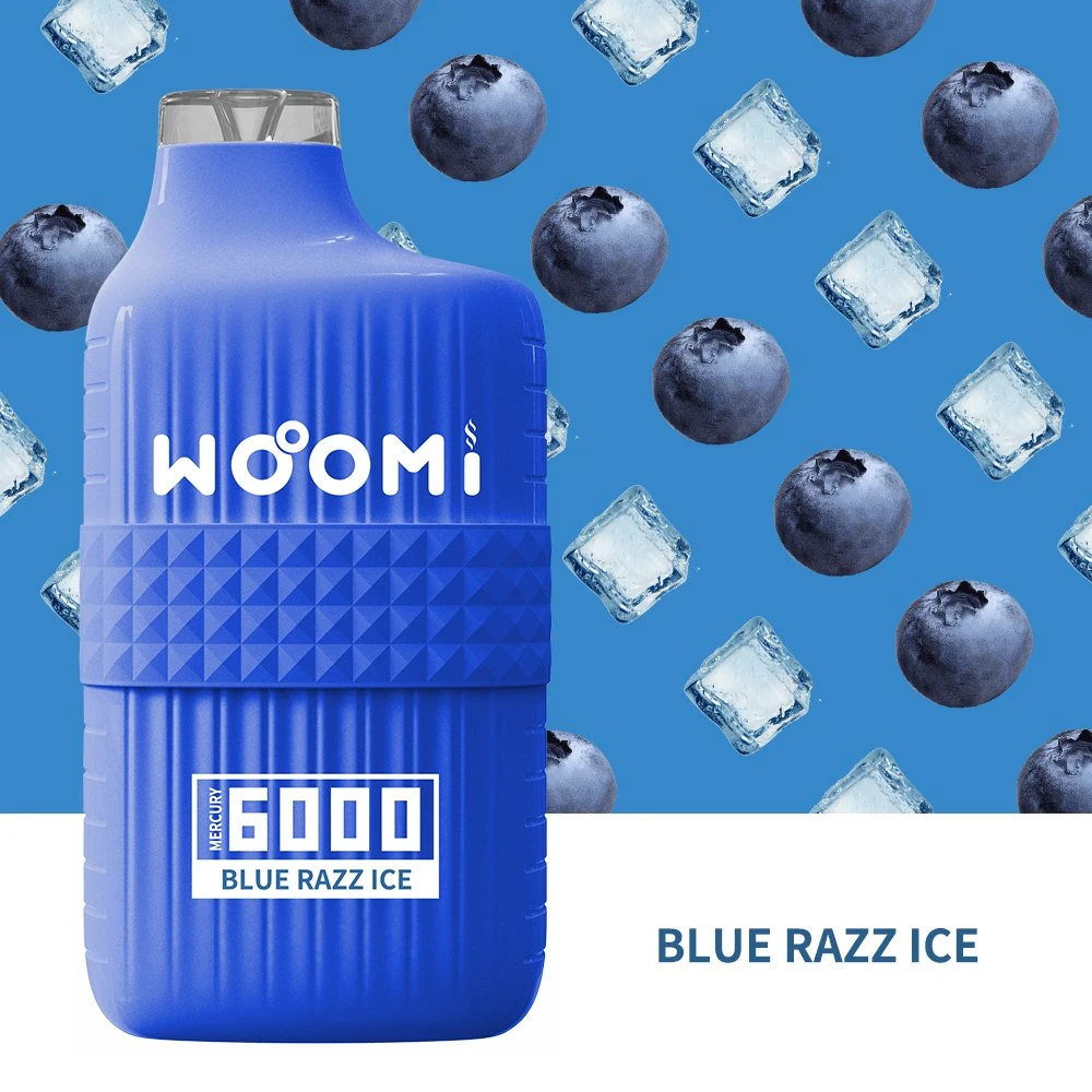 El 0% 2% 5% de bolitas de 6000 50 mg de nicotina La nicotina 10 sabores Azul hielo Razz Cigarrillo Electrónico Desechable Vape