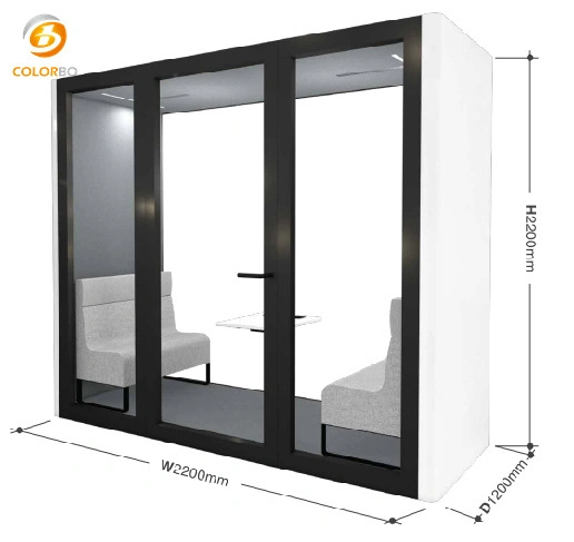 High performance E0 2200*1200*2200mm Fireproof Acoustic Panel Large Silence Booth