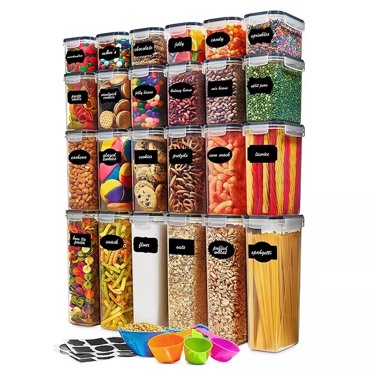 Plastic Bulk Food Container 24 Piece Set