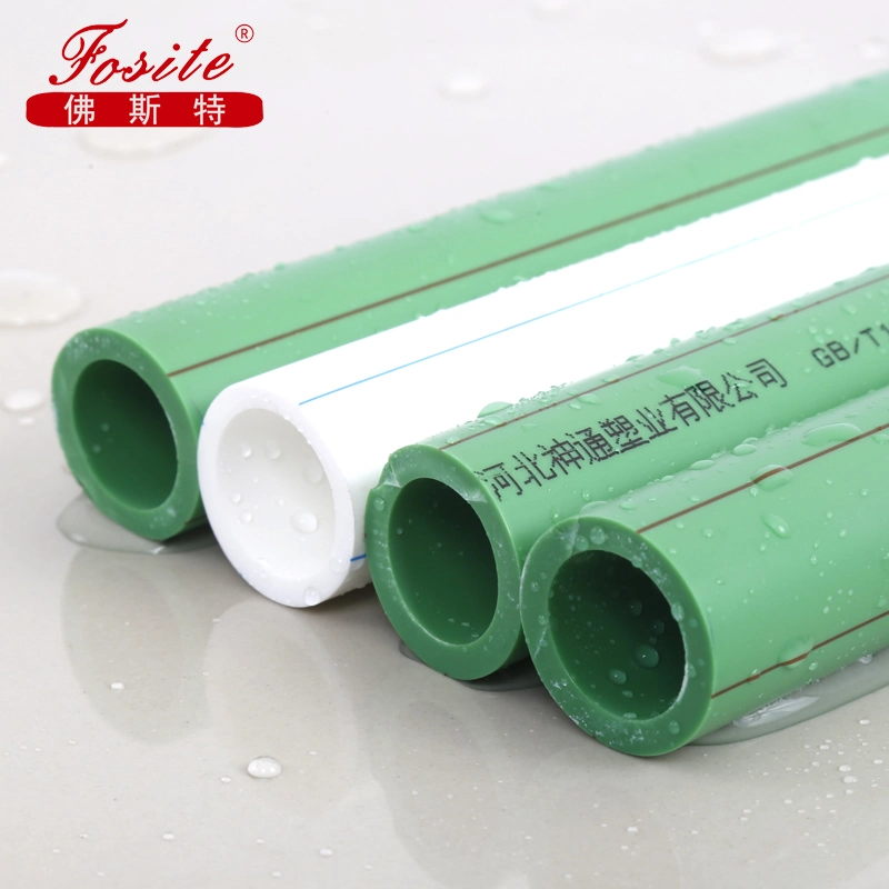 Hot Sale Factory Price Plastic PPR Water Pipe 16-160mm Pn12.5-25 Ball Valve Elbow PVC PE HDPE PPR Pipe