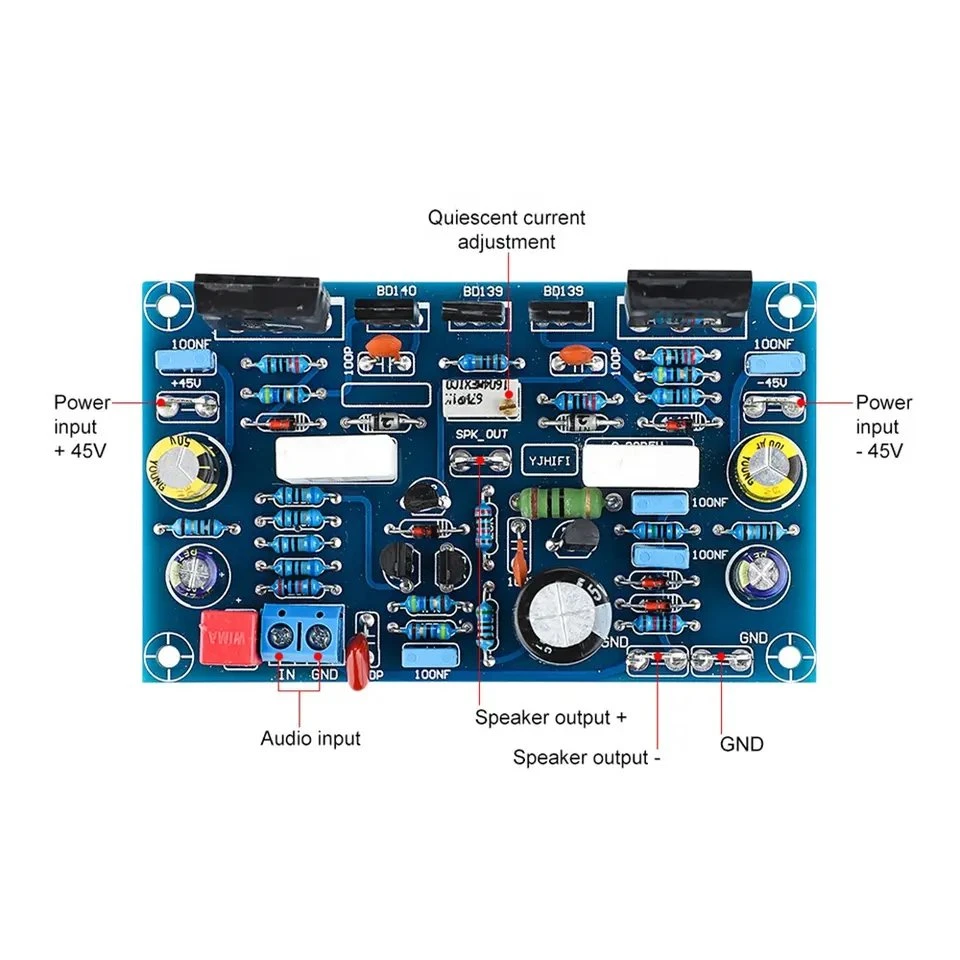 1pair Power Amplifier Board 100wx2 Amplificador Irf240 Fet Class a Power Amplifier Audio Board AMP for Home Sound Theater