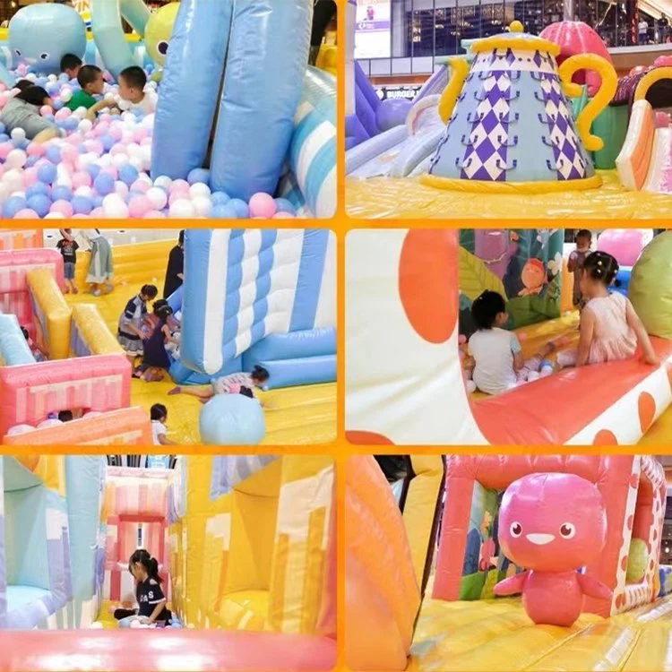 Parque de Diversões Pneumático comercial para crianças - Salto insuflável de água em PVC Parque de jogos de parque Parque de terra