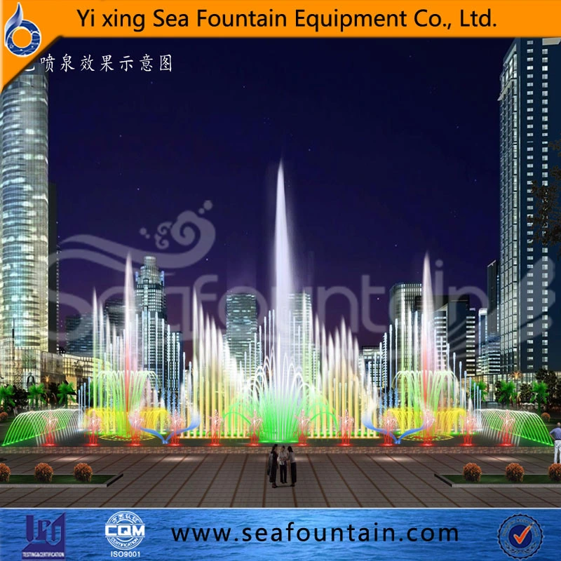 Floor Mounted LED Light Music Fountain with Long Service Life