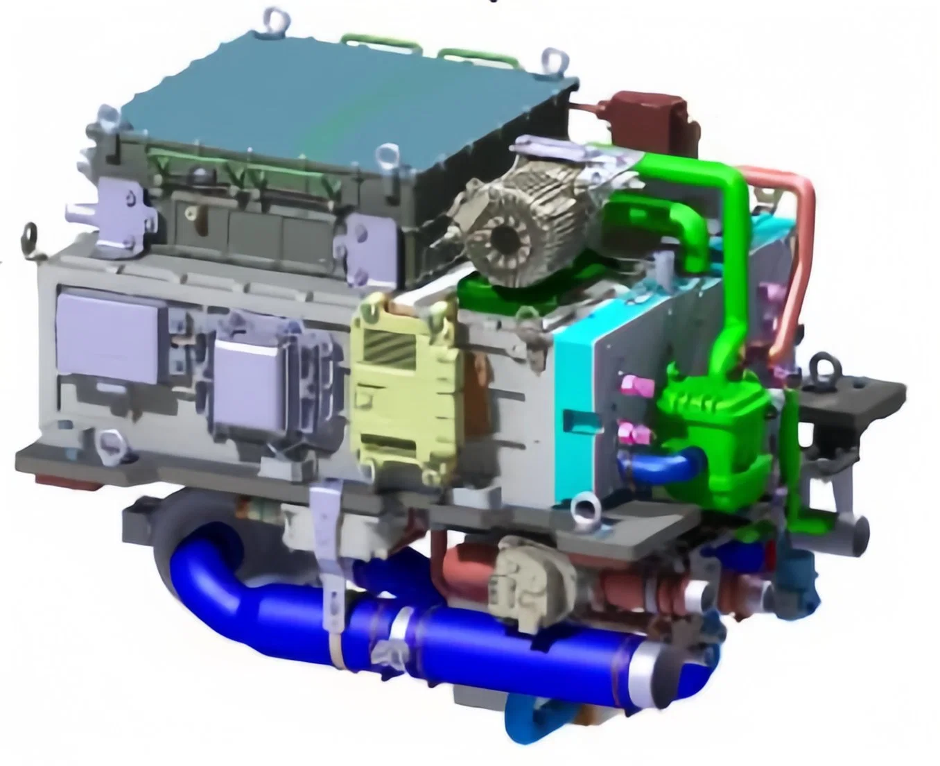 10kW 20kw 30kw wassergekühltes Brennstoffzellensystem 60kW 100kw 150kW Wasserstoffgenerator PEM Brennstoffzelle für Fahrzeuge