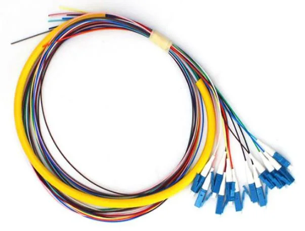 1m, 3m, 5m, 15m, 25m, 30m or Customer Specified LC APC Upc 12 Core Single Mode Patch Cord Pigtail for Cloud Storage Networks, ATM, Sonet and Wdm