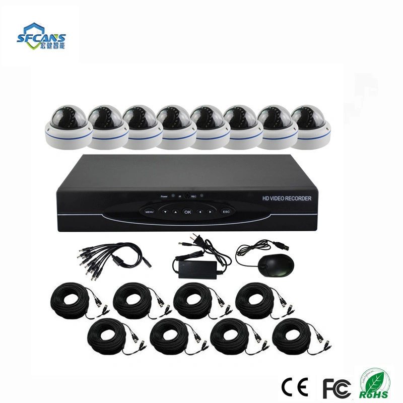 1080P Ahd DVR Recorder 4tb Hard Drive 8 Cameras Ahd CCTV Kits